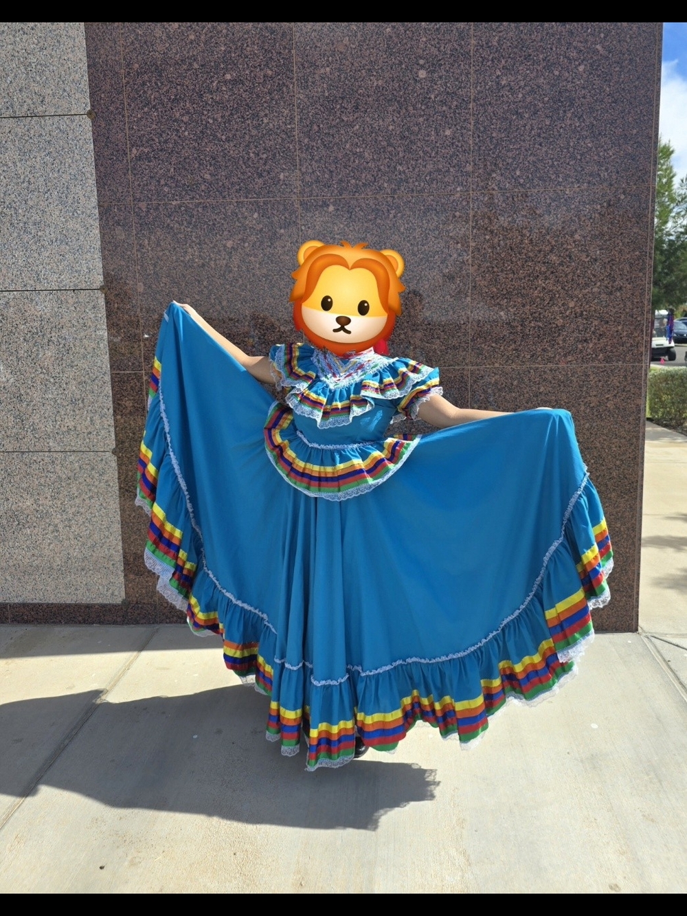 Blue Traditional Ballet Folklorico Jalisco Vestuario